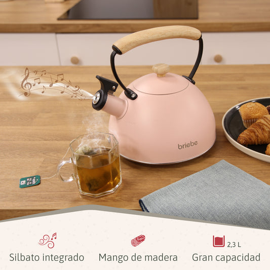 Tetera Retro 2.5L Pastel Rosa