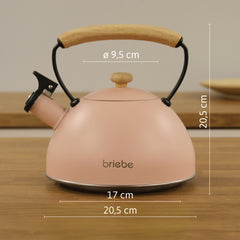 Tetera Retro 2.5L Pastel Rosa