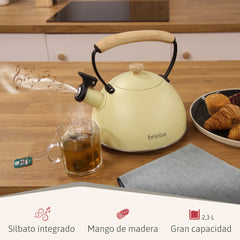 Tetera Retro 2.5L Pastel Amarillo