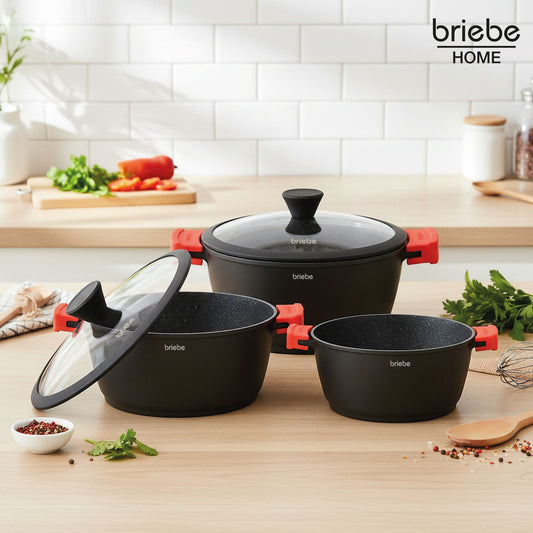 Cazuela alta Black Titanium Ø 24