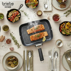 Grill Asador Ondulado Black Titanium 34x24cm