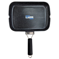Grill Asador Ondulado Black Titanium 34x24cm