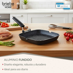 Grill Asador Ondulado Black Titanium 24x24cm