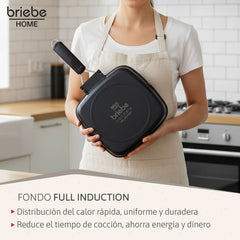Grill Asador Ondulado Black Titanium 20x20cm