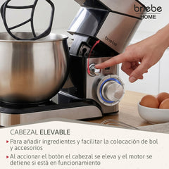 Batidora Amasadora 1800W KM1114 Acero Inoxidable