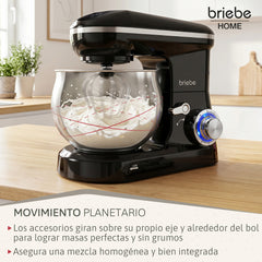 Batidora Amasadora 1800W KM1164 Negro
