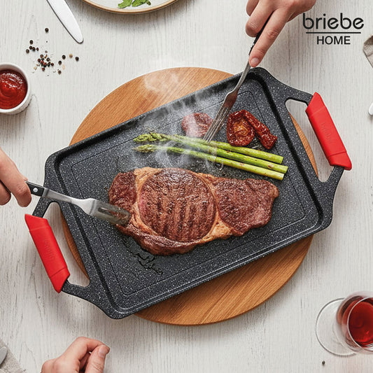 Bandeja Asadora Black Titanium 43x25cm