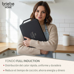 Bandeja Asadora Black Titanium 43x25cm