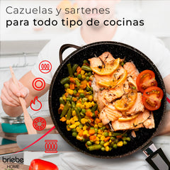 Batería Cocina Inducción + Juego Sartenes Granitec MGK1219