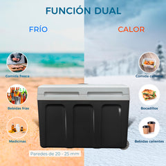 Nevera briebe Camp Portátil Eléctrica de Viaje Camping 40L Negra