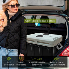 Nevera briebe Camp Portátil Eléctrica de Viaje Camping 40L Negra