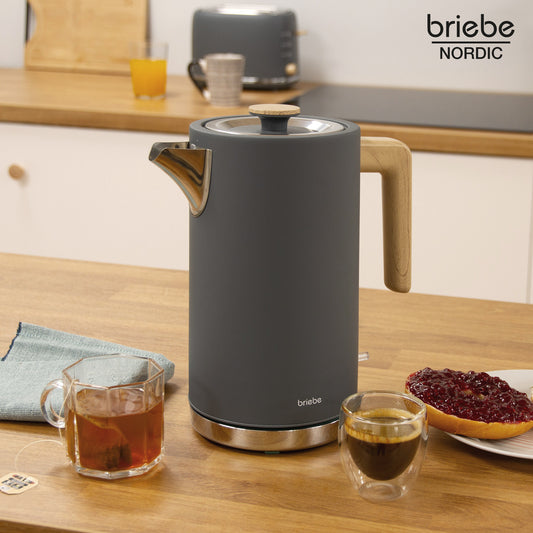 Hervidor de Agua Nordic Eléctrico 1.7L Gris