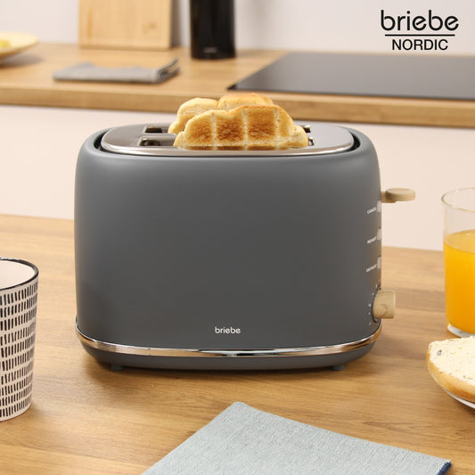 Tostador Nordic 2 rebanadas Gris