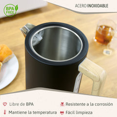 Set Nordic Tostador 2 rebanadas + Hervidor Negro