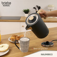 Set Nordic Tostador 2 rebanadas + Hervidor Negro