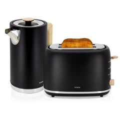 Set Nordic Tostador 2 rebanadas + Hervidor Negro