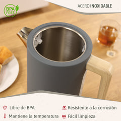 Set Nordic Tostador 2 rebanadas + Hervidor Gris