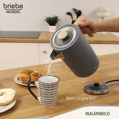 Set Nordic Tostador 2 rebanadas + Hervidor Gris