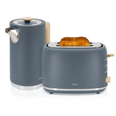 Set Nordic Tostador 2 rebanadas + Hervidor Gris