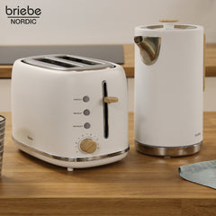 Set Nordic Tostador 2 rebanadas + Hervidor Blanco