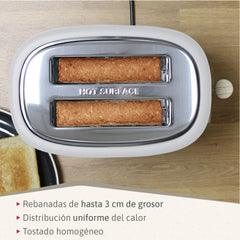 Set Nordic Tostador 2 rebanadas + Hervidor Blanco