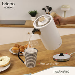Set Nordic Tostador 2 rebanadas + Hervidor Blanco