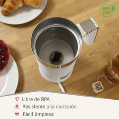 Espumador de leche Elegance 500W Blanco