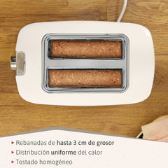 Tostador Elegance 2 rebanadas Blanco