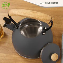 Set Nordic Tostador 2 rebanadas + Tetera Gris