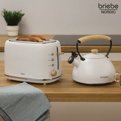 Set Nordic Tostador 2 rebanadas + Tetera Blanco