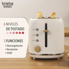 Set Nordic Tostador 2 rebanadas + Tetera Blanco