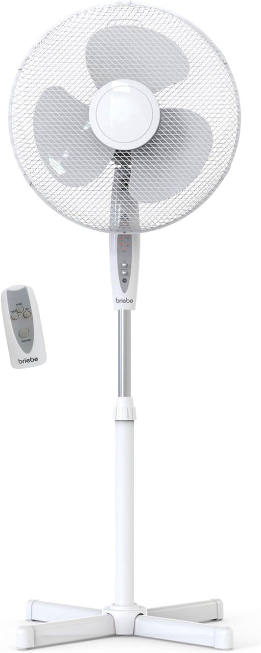 Ventilador de Pie Altura Regulable 100-125cm blanco FN122397W