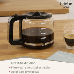 Cafetera de Goteo Elegance 10T Negro