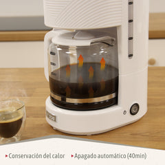 Cafetera de Goteo Elegance 10T Blanca