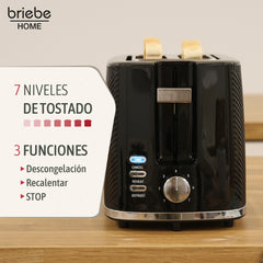 Set Tostador + Hervidor + Cafetera Elegance Negro