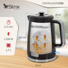 Set Tostador + Hervidor + Cafetera Elegance Negro