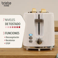 Set Tostador + Hervidor + Cafetera Elegance Blanco