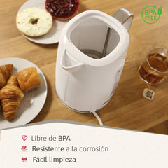 Set Tostador + Hervidor + Cafetera Elegance Blanco