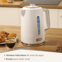 Set Tostador + Hervidor + Cafetera Elegance Blanco