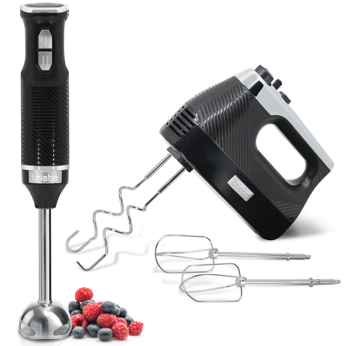 Set Batidora de Mano+Batidora de Varilla Elegance Negro