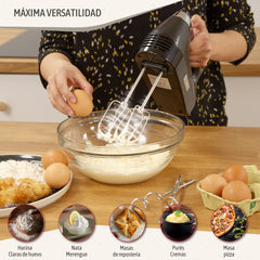 Set Batidora de Mano+Batidora de Varilla Elegance Negro