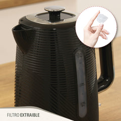 Set Tostador+Hervidor+Batidora de Mano Elegance Negro