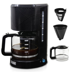 Set Tostador+Hervidor+Cafetera+Espumador Elegance Negro