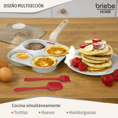 Sartén Inducción Tortitas 4 Huevos Fritos o Poché