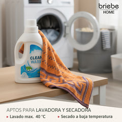 Set de 6 Paños de Cocina briebe Home 100% Algodón Rizo 50X50cm, Alta Absorción y Suavidad