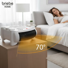 Calefactor Ventilador Eléctrico Portátil 2000W HT1181 Blanco