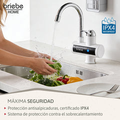 Grifo Eléctrico Instantáneo de Mesa para Cocina Agua Caliente al Instante y Bajo Consumo