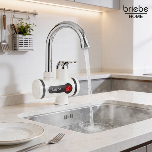 Grifo Eléctrico Instantáneo de Mesa para Cocina Agua Caliente al Instante Indicador Temperatura Bajo Consumo