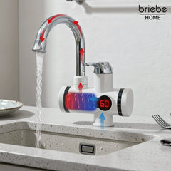 Grifo Eléctrico Instantáneo de Mesa para Cocina Agua Caliente al Instante Indicador Temperatura Bajo Consumo