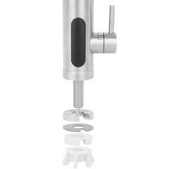 Grifo Eléctrico Instantáneo de Mesa para Cocina / Baño Agua Caliente al Instante Indicador Temperatura Acero Inox Bajo Consumo